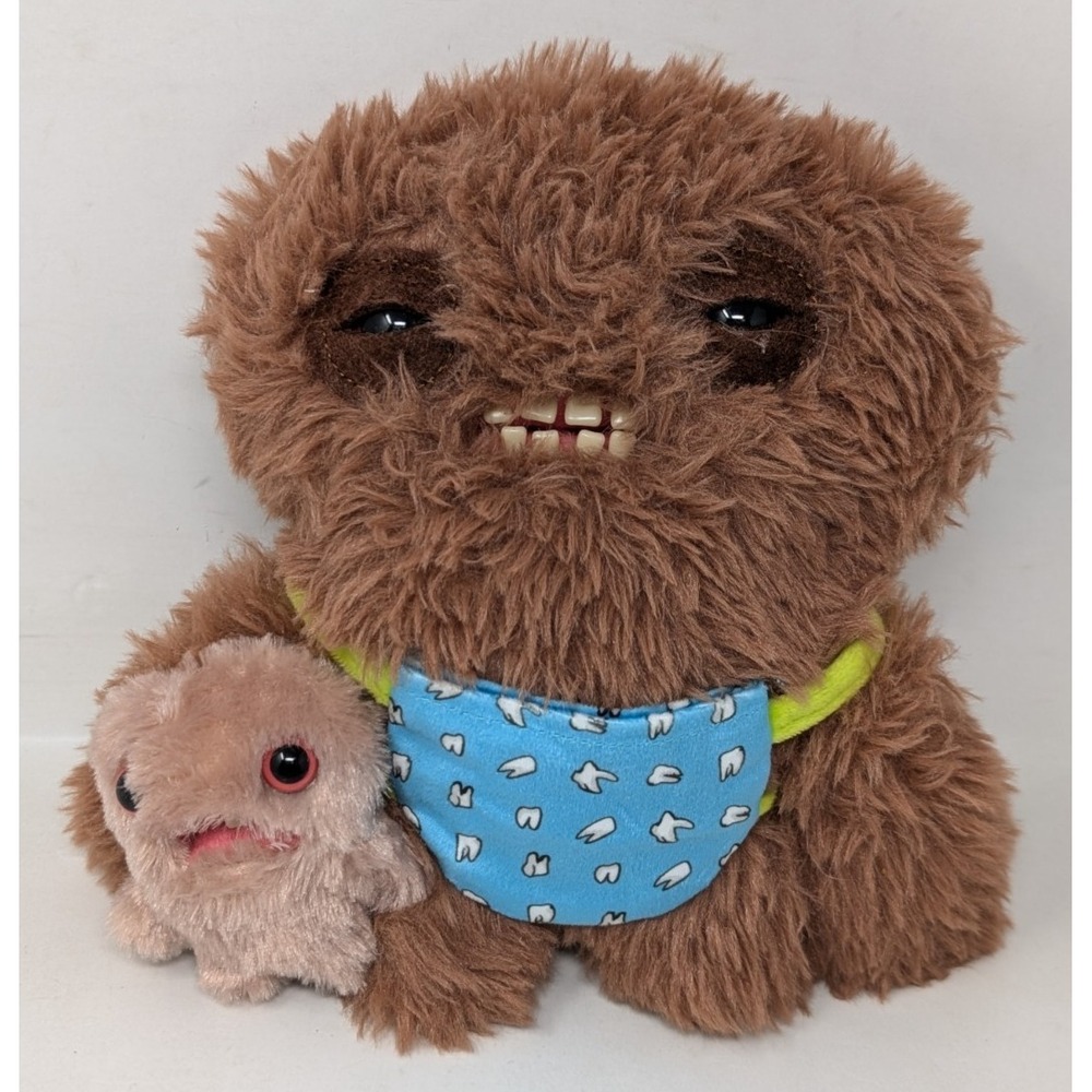 Fuggler Funny Ugly Monster Long‎ Pile Mini Rascals 9" Brown Squidge